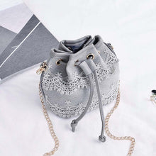 Load image into Gallery viewer, Bohemia Canvas Drawstring Lady Bucket Bag