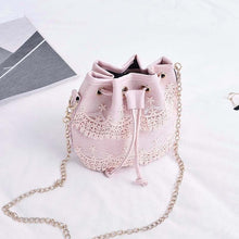 Load image into Gallery viewer, Bohemia Canvas Drawstring Lady Bucket Bag